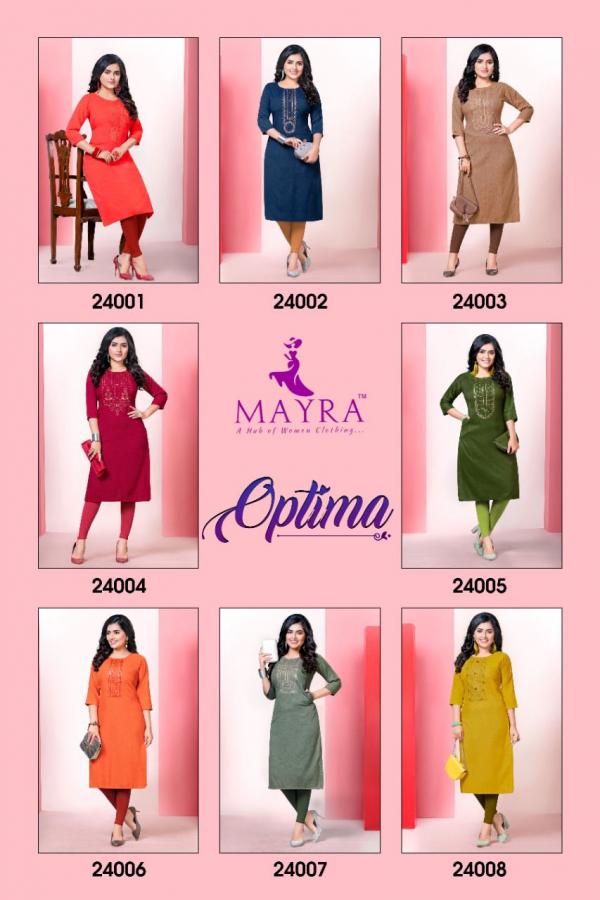 Mayra Optima Rayon Fancy Embroidery Kurti